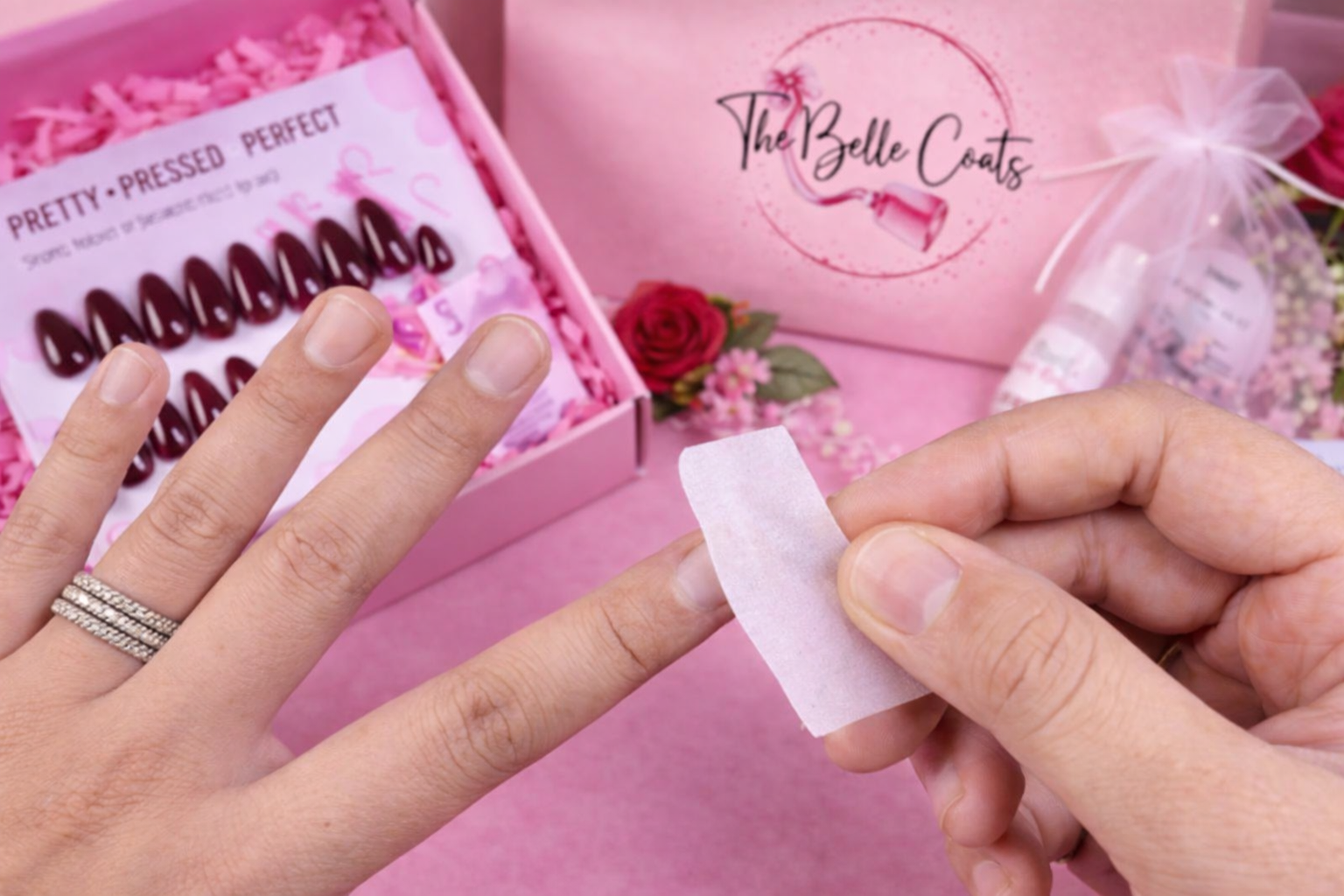 Clean the nail