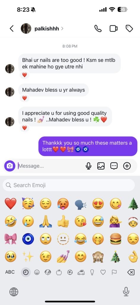 A message from a Belle Coats customer