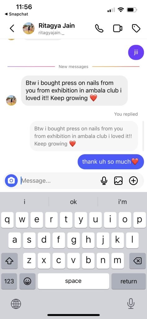 A message from a Belle Coats customer