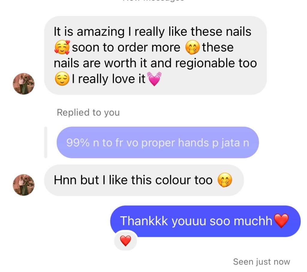 A message from a Belle Coats customer