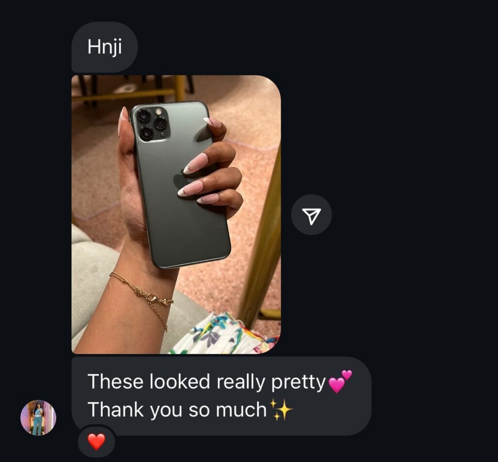 A message from a Belle Coats customer