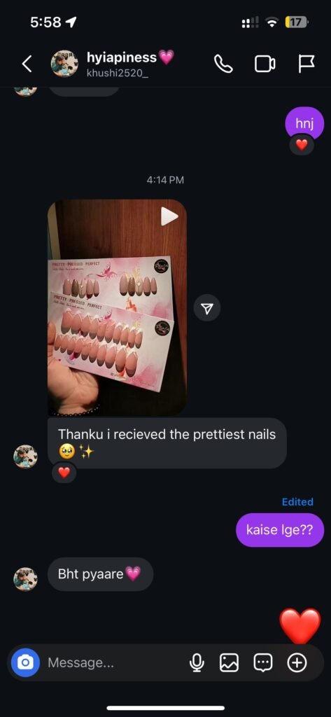 A message from a Belle Coats customer