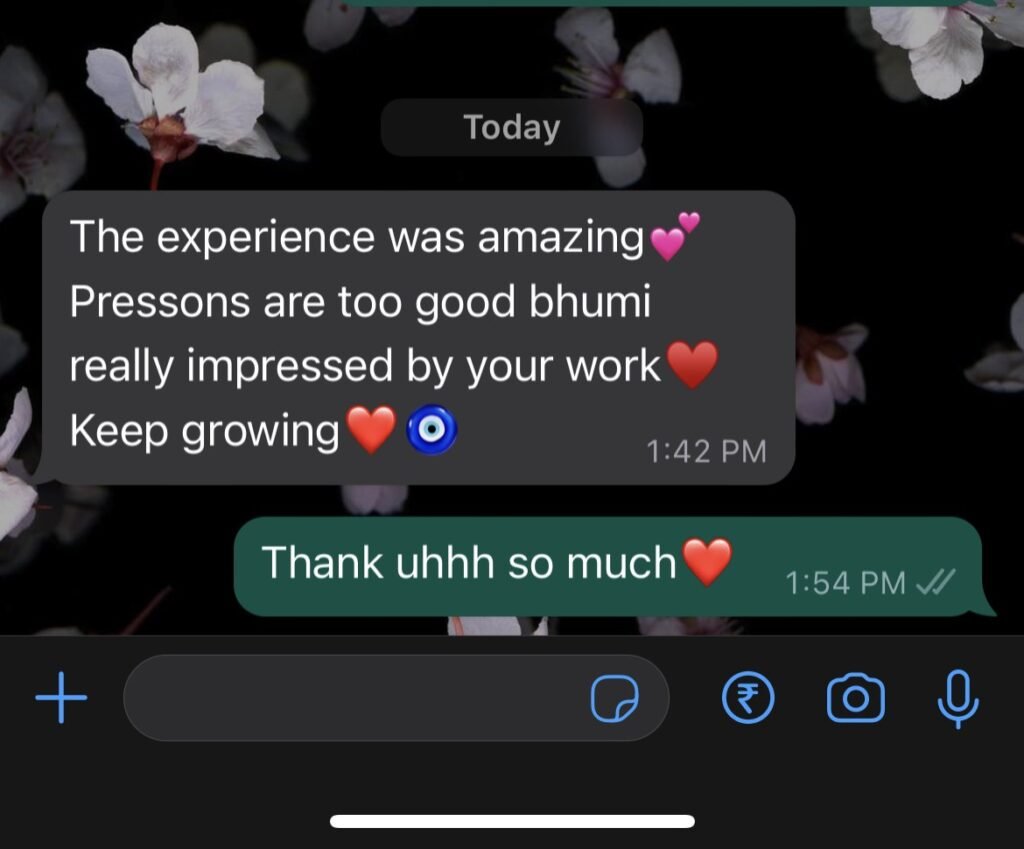 A message from a Belle Coats customer